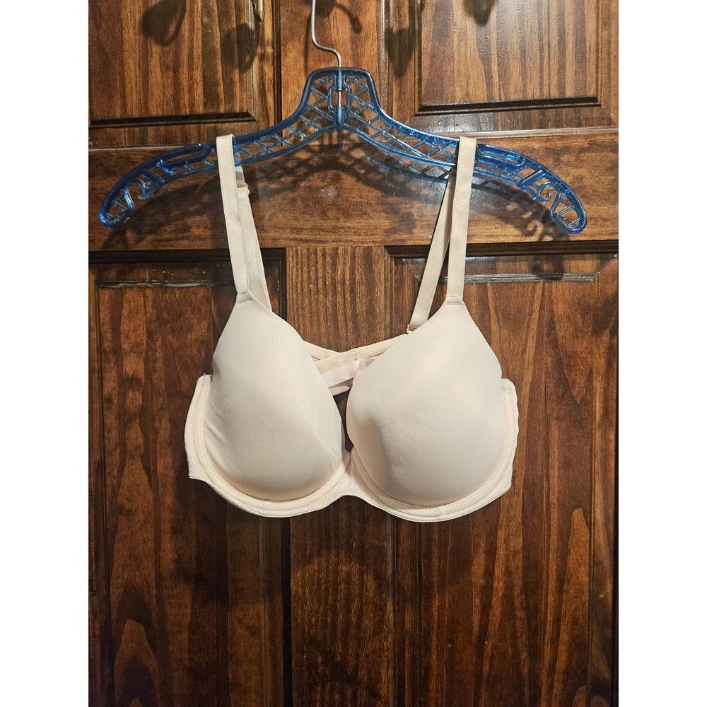 PINK Victoria's Secret 36D Wear Everywhere Lightly Lined Bra Beige Pink